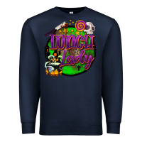 Navy halloween lunch lady Premium Sweatshirt - BarkalooDesign