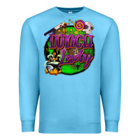 Ocean Blue halloween lunch lady Premium Sweatshirt - BarkalooDesign