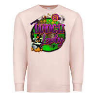 Pale Pink halloween lunch lady Premium Sweatshirt - BarkalooDesign
