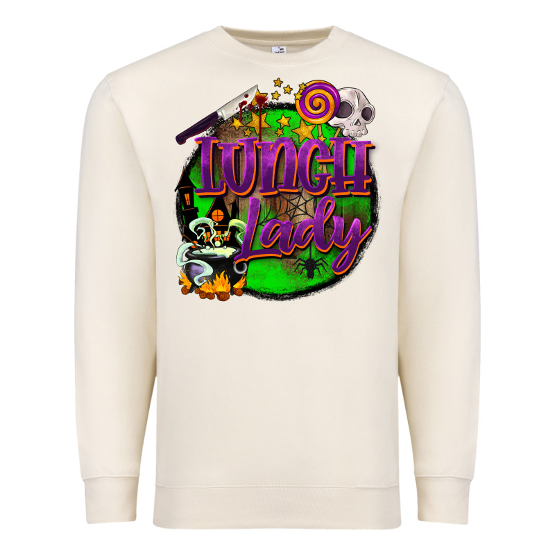 Halloween Lunch Lady Premium Sweatshirt by BarkalooDesign | Teevron