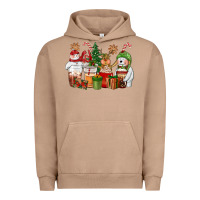 Pigment Burro christmas polar bear reindeer and snowman coffee c Urban Hoodie - CowGirlArtShop