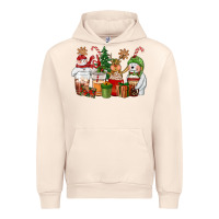 Sandshell christmas polar bear reindeer and snowman coffee c Urban Hoodie - CowGirlArtShop