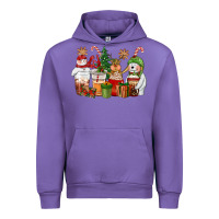 Tulip christmas polar bear reindeer and snowman coffee c Urban Hoodie - CowGirlArtShop