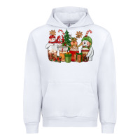White christmas polar bear reindeer and snowman coffee c Urban Hoodie - CowGirlArtShop