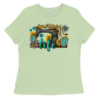 Matcha sewing life western Ladies Tee - texasbilliewilder