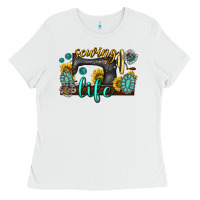 White sewing life western Ladies Tee - texasbilliewilder