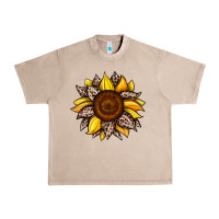 French Oak sunflower leopard Urban Heavy Tee - JahusDesignShop