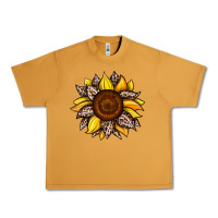 Peanut Butter sunflower leopard Urban Heavy Tee - JahusDesignShop