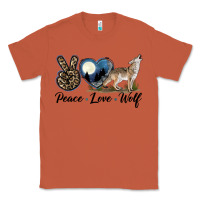 Copper Peace Love Wolf Classic Tee - LillyAllenDesigns