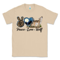Mushroom Peace Love Wolf Classic Tee - LillyAllenDesigns