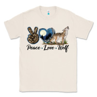 Natural Peace Love Wolf Classic Tee - LillyAllenDesigns