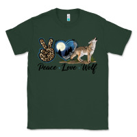 Sports Green Peace Love Wolf Classic Tee - LillyAllenDesigns