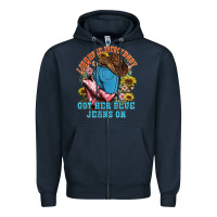 Navy lord have mercy baby got her blue jeans on Zipper Hoodie - NancyCooperArtShop