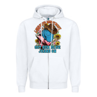 White lord have mercy baby got her blue jeans on Zipper Hoodie - NancyCooperArtShop