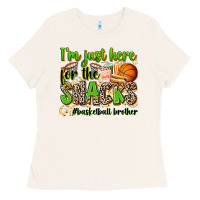 Bone im just here for the snacks basketball brother Ladies Tee - Zillion Design Studio