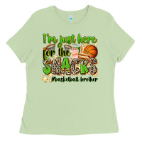 Matcha im just here for the snacks basketball brother Ladies Tee - Zillion Design Studio