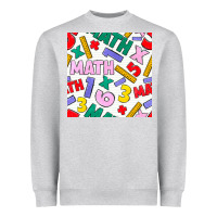 Heather Grey math seamless pattern Heavyweight Sweatshirt - BundleAndBundleShop