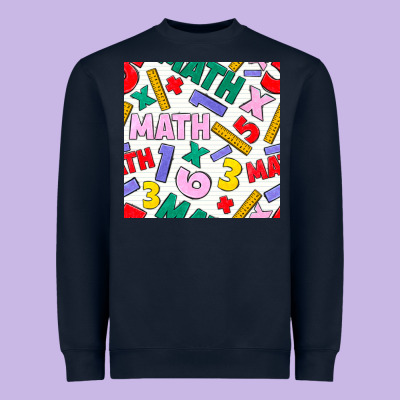 Math Seamless Pattern Heavyweight Sweatshirt Designed By Bundleandbundleshop