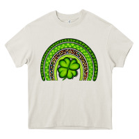 Cream St. Patrick's Day Shamrock Rainbow Heavy Core Tee - Artiststas