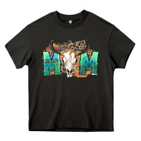 Asphalt mom with bull skull Heavy Core Tee - Zillion Design Studio