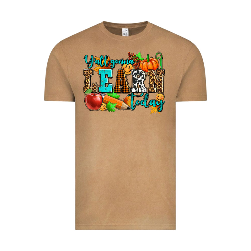 Y'all Gonna Learn Today Pumpkin And Pen Vintage Tee by AdoDesignShop | Teevron