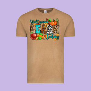 Y'all Gonna Learn Today Pumpkin And Pen Vintage Tee Designed By Adodesignshop