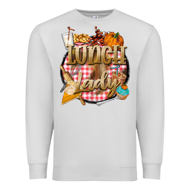 Fall  Lunch Lady Premium Sweatshirt by BarkalooDesign | Teevron