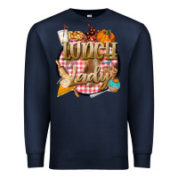 Navy fall  lunch lady Premium Sweatshirt - BarkalooDesign