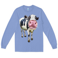 Colony Blue Cute Holstein Long Sleeve Tee - LillyAllenDesigns
