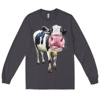 Smoke Cute Holstein Long Sleeve Tee - LillyAllenDesigns