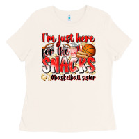 Bone im just here for the snacks basketball sister Ladies Tee - Zillion Design Studio