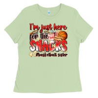 Matcha im just here for the snacks basketball sister Ladies Tee - Zillion Design Studio