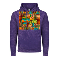 Cloud Purple hello fall pumpkin Vintage Hoodie - JahusDesignShop