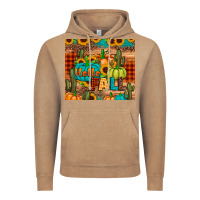 Vintage Coffee hello fall pumpkin Vintage Hoodie - JahusDesignShop