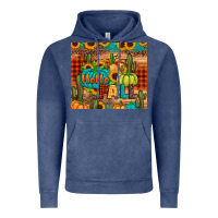 Vintage Denim hello fall pumpkin Vintage Hoodie - JahusDesignShop