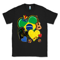 Black brazil hearts Classic Tee - NancyCooperArtShop