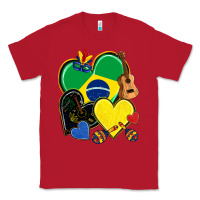 Red brazil hearts Classic Tee - NancyCooperArtShop