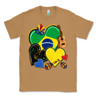 Toasted Coconut brazil hearts Classic Tee - NancyCooperArtShop