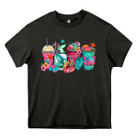 Asphalt mermaid tail coffee cups Heavy Core Tee - Zillion Design Studio