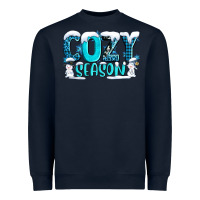 Navy cozy season with snowman ado Heavyweight Sweatshirt - AdoDesignShop