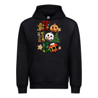 Black ho ho ho christmas Urban Hoodie - CowGirlArtShop