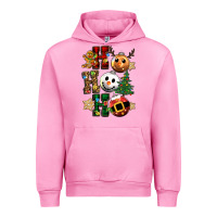 Fuchsia Pink ho ho ho christmas Urban Hoodie - CowGirlArtShop