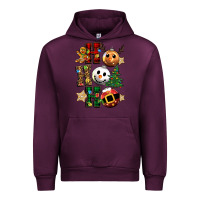 Mauve Wine ho ho ho christmas Urban Hoodie - CowGirlArtShop