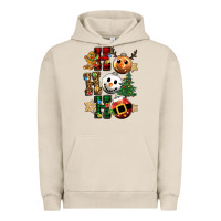 Pigment French Oak ho ho ho christmas Urban Hoodie - CowGirlArtShop