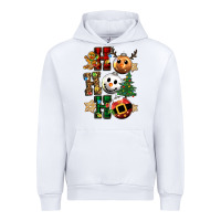 White ho ho ho christmas Urban Hoodie - CowGirlArtShop