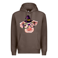 Coffee pig with halloween Premium Hoodie - RanaPortraitStore