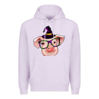 Lilac pig with halloween Premium Hoodie - RanaPortraitStore