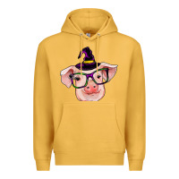 Mustard pig with halloween Premium Hoodie - RanaPortraitStore