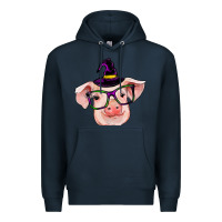 Navy pig with halloween Premium Hoodie - RanaPortraitStore