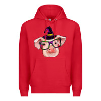 Red pig with halloween Premium Hoodie - RanaPortraitStore